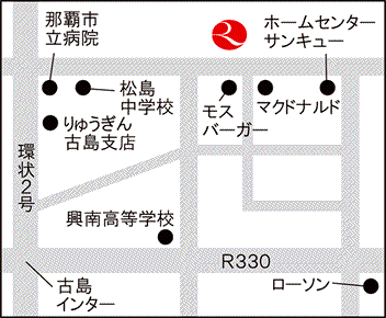 真嘉比支店・真嘉比ローンセンター+(プラス)の地図