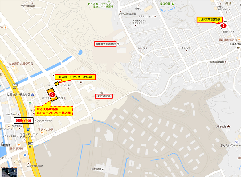 新店舗の地図