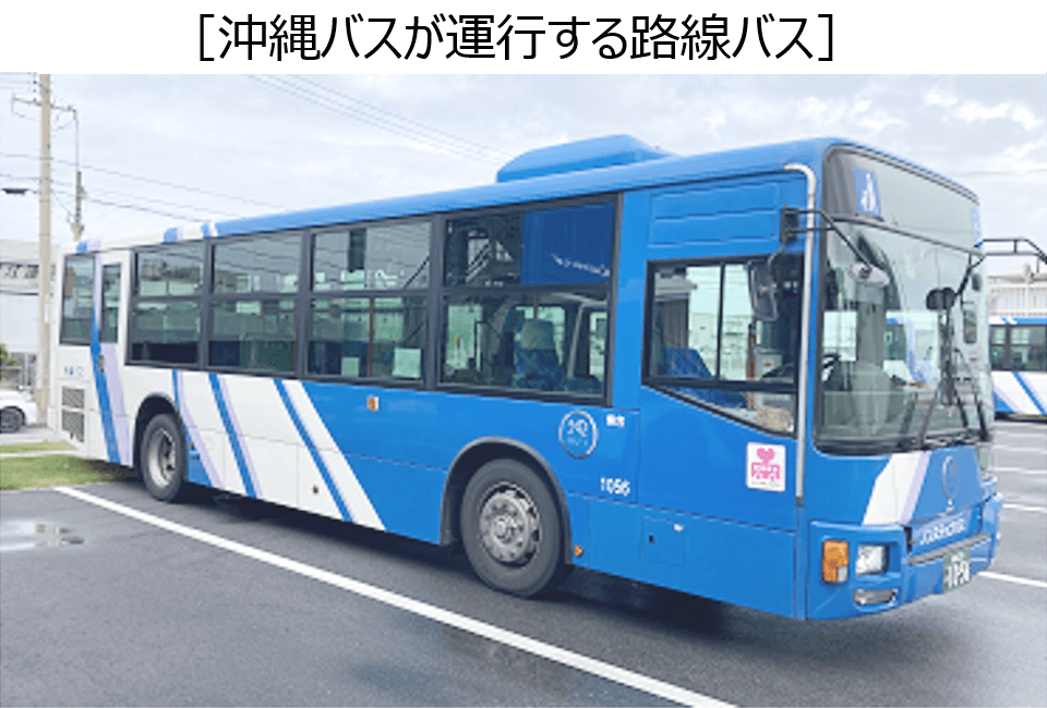 ［沖縄バスが運行する路線バス］写真