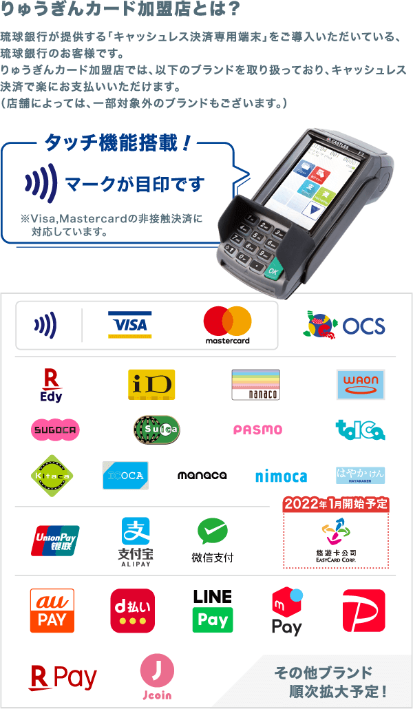 りゅうぎんカード加盟店