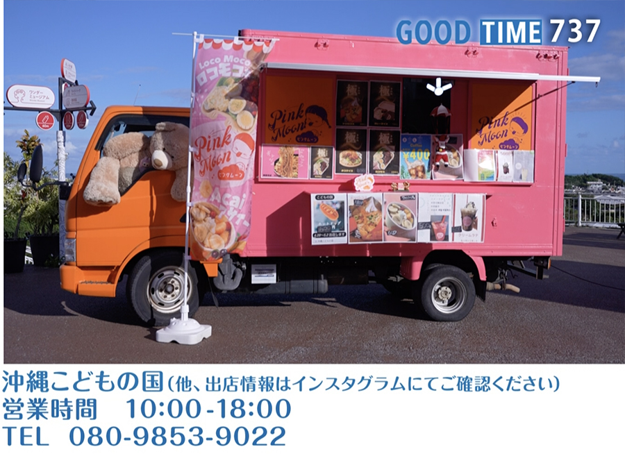 沖縄こどもの国（他、出展情報はInstagramにてご確認ください）　営業時間 10:00〜18:00　TEL 080-9853-9022