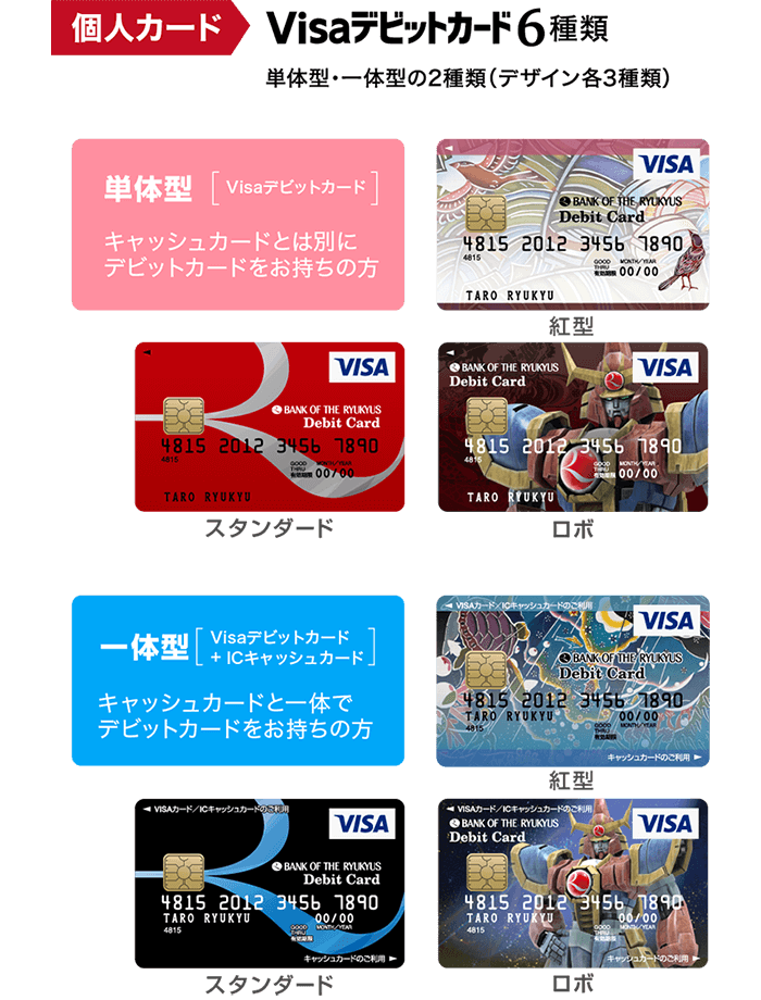 特別定額給付金関連 Visaデビットカード 一体型 をお持ちの方へ 琉球銀行 りゅうぎん